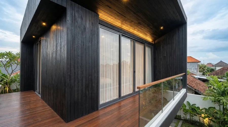 Shou Sugi Ban charred wood cladding