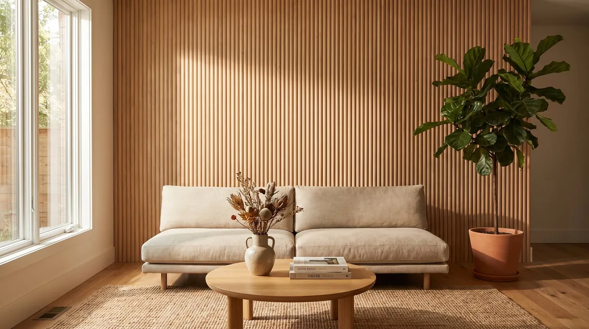 Interior fluted panel